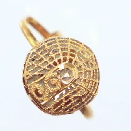 Ring, Ø19, defekt, 21K Vikt: 1,6 g