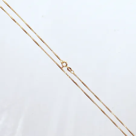 Kedja Venezia, ojämn, längd 42,5cm, bredd 1mm, 18k   Vikt: 3,7 g