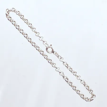 Armband Ärtlänk, längd 18cm, bredd 3,5mm, silver 925/1000 Vikt: 4,8 g