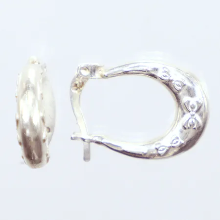 Ett par örhängen Creoler, Ø13mm, silver 925/1000 Vikt: 1,9 g