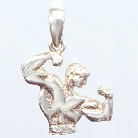 Hänge Herkules, höjd 29,5mm, bredd 23,3mm, silver 925/1000 Vikt: 4,7 g