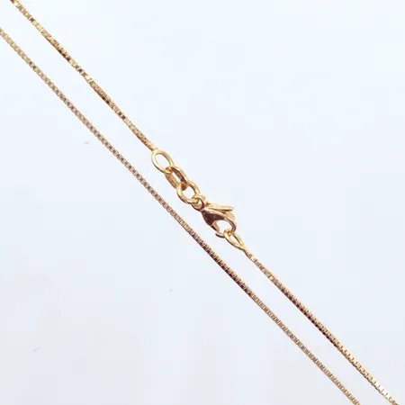 Halskedja Venezia, längd 38cm, bredd 0,9mm, 18K  Vikt: 2,7 g