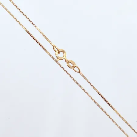 Halskedja Venezia, längd 38cm, bredd 0,8mm, 18K Vikt: 2,2 g