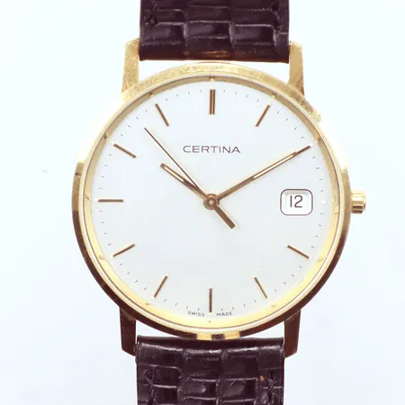 Herrur Certina, quarz går ej ,  Ø33,5mm,  gravyr 18k brutto