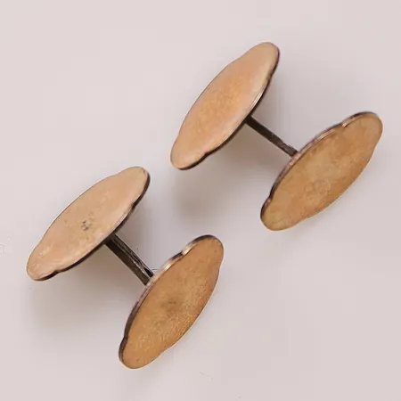 Ett par manschettknappar, 18mm, 830/1000 Silver 6,7g.