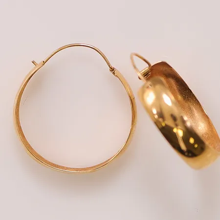 Ett par örhängen, 25mm, 18K 2,4g.