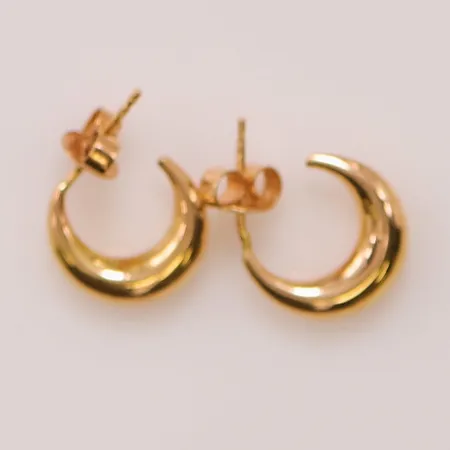 Ett par örhängen, 12mm, 18K 1,5g.