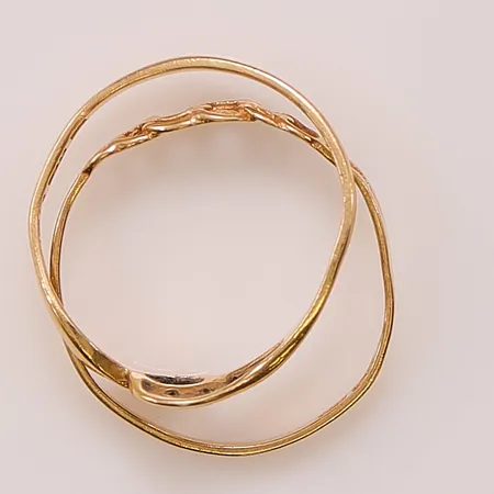 2 Ringar, defekta, 18K 2,3g.