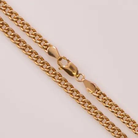 Kedja pansar, 45cm, bredd:3mm, 14K 6,8g.