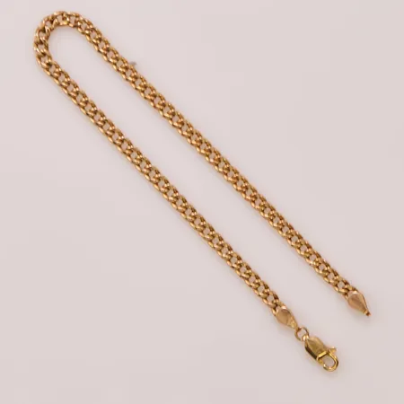 Armband pansar, 19,5cm, bredd:3mm, 14K 3,3g.