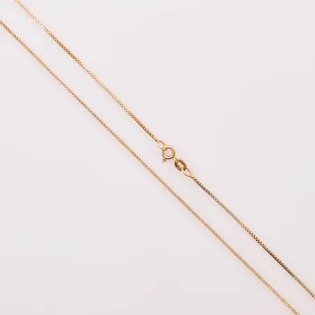 Kedja, 45cm, bredd:1mm, 18K 3,8g.
