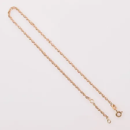 Fotlänk, 23/25cm, bredd:2mm, 18K 2,2g.