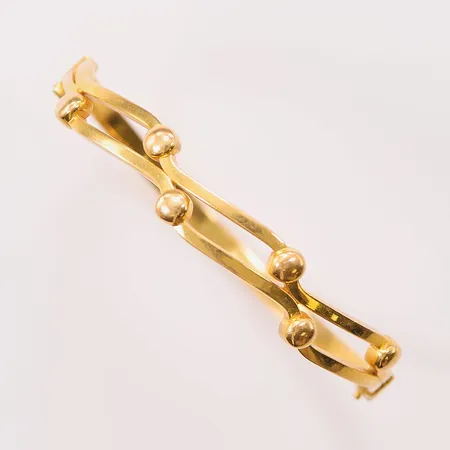 Armring, öppningsbar, Ø54mm, liten buckla, 21K 12,6g.