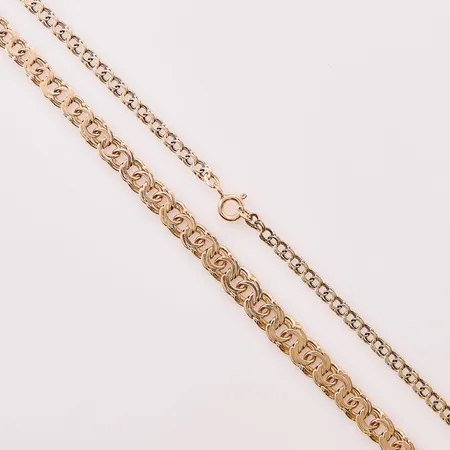 Collier Bismarck, 48cm, bredd:3-6mm, 18K 14,5g.