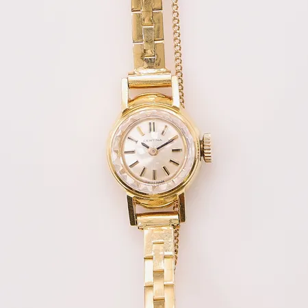 Damur Certina 18K, 14mm, boettnr:0810532/491742, manuell, länk i 18K, bruttovikt 21,5g.