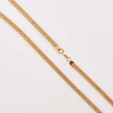 Collier, 44cm, bredd:4mm, 21K 10,2g.