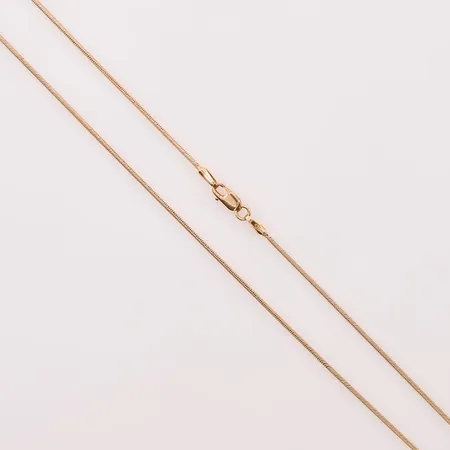 Kedja ormlänk, 48cm, bredd:1mm, 18K 5,4g.