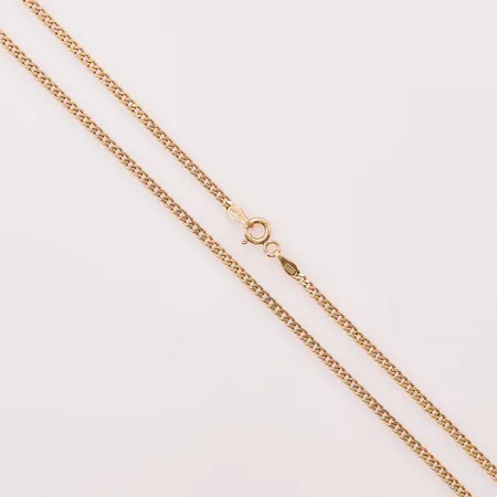 Kedja pansar, 36cm, bredd:2mm, 18K 2,5g.