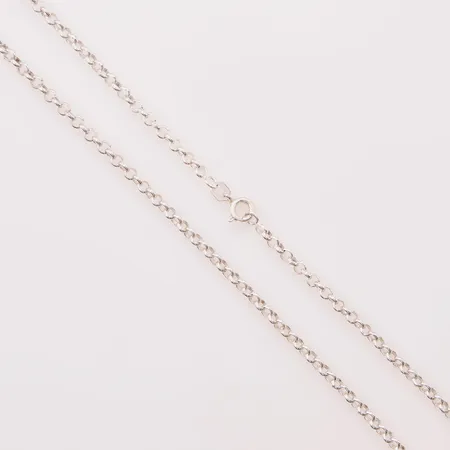 Kedja ärtlänk, 60cm, bredd:3mm, 925/1000 Silver 10,5g.
