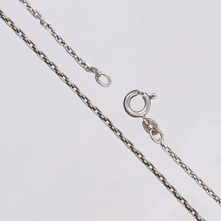 Halskedja ankarlänk, 50cm, bredd 1mm, silver 830/1000 Vikt: 4,2 g