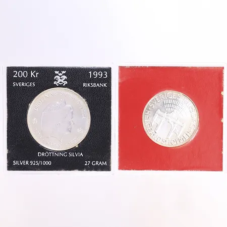 2 Jubileumsmynt, silver 925/1000 Vikt: 43 g