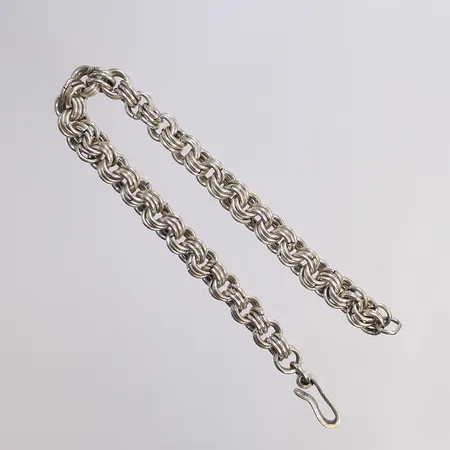 Armband, 19cm, bredd 6mm, ostämplat silver Vikt: 19,7 g
