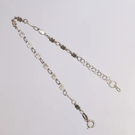 Armband med små elefanter, 19cm, bredd 3,5mm, silver 925/1000 Vikt: 3,5 g