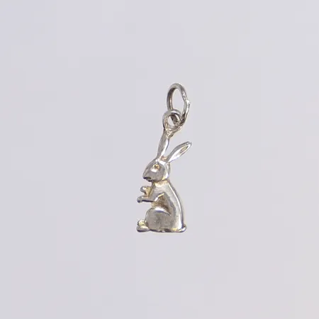 Hänge, kanin, 22x7mm, silver 925/1000 Vikt: 0,8 g