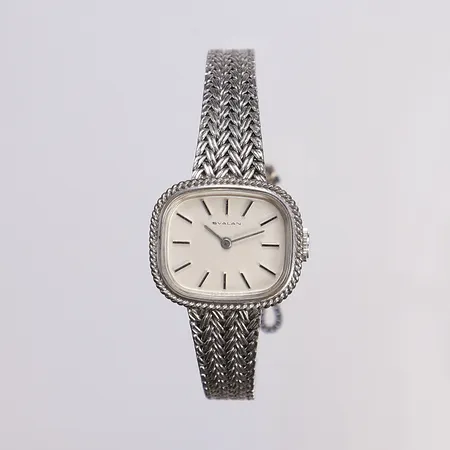 Damur Svalan, Ø23mm, manuell, ca 16cm handledsmått, boett och länk silver 925/1000 Bruttovikt: 30g