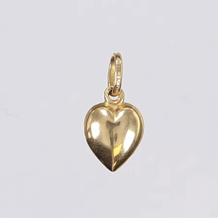 Hänge, hjärta, 17mm, 18K  Vikt: 1,1 g