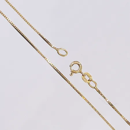 Halskedja Venezia, 39cm, bredd 1mm, 18K  Vikt: 2,5 g