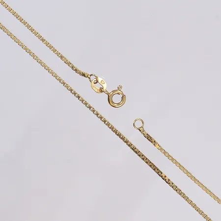 Halskedja Venezia, 50cm, bredd 1mm, 18K Vikt: 5,8 g