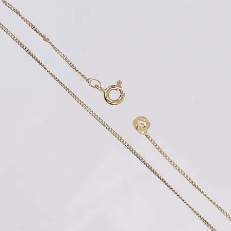 Halskedja Pansar, 42,5cm, bredd 1mm, 18K Vikt: 2 g
