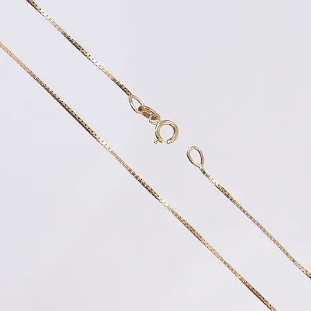 Halskedja Venezia, 42cm, bredd 1mm, 18K Vikt: 1,7 g