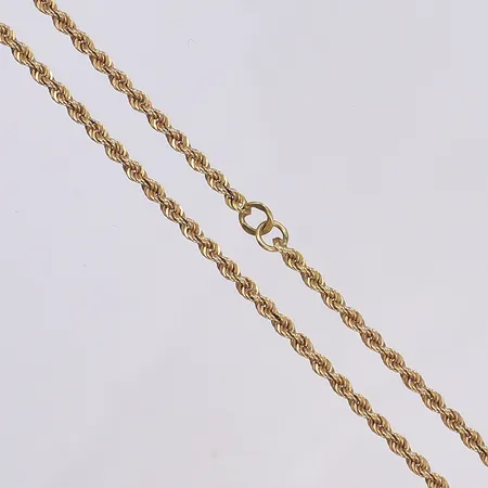 Halskedja Cordell, 58cm, bredd 2,5mm, ej öppningsbar saknar lås, 18K Vikt: 12,7 g