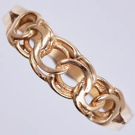 Ring bismarck, stl: 18, bredd: ca 3-5mm, 18K Vikt: 1,8 g