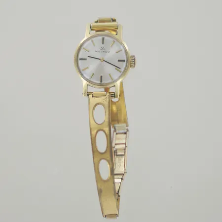 Klocka damur modell Movado, 18k bv, armband stål, graverad boet "för nit och redlighet i rikets tjänst" Går ej, (batteri byte behövs? ) vi lämnar ingen funktions garanti Vikt: 14,7 g