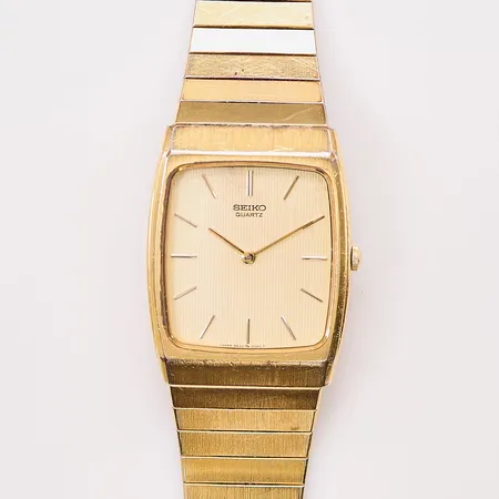 Herrur Seiko, 27mm, quartz, 8620-5150, går ej.