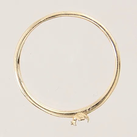 Ring, defekt, 14K  Vikt: 0,7 g