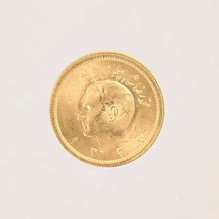 Mynt, Iran, Ø22mm, 21K  Vikt: 8,1 g