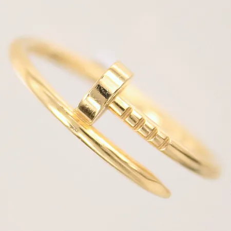 Ring, Cartier Juste Un Clou, stl 18½/58, bredd 2-8mm, serie-nr: TIG293, certifikat från 2023, box, ytterkartong, följesedel från Cartier, informationsblad, tag, påse, ytliga bruksrepor, 18K Vikt: 3,7 g