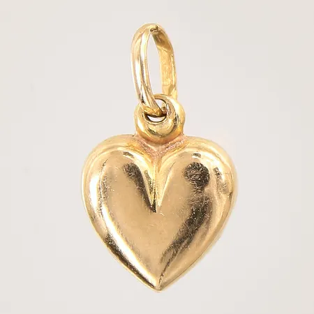 Hänge, hjärta, 21x11mm, repigt, 18K Vikt: 1,3 g