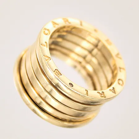 Ring Bvlgari B-Zero, 3-band, stl 18/56, bredd 12mm, italienska stämplar, box, något repig, 18K  Vikt: 13 g