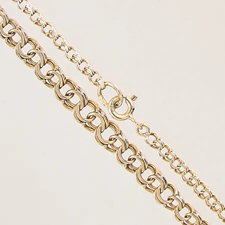 Collier doserad Bismarck, längd 45,5cm, bredd 3-5mm, 18K Vikt: 7,9 g