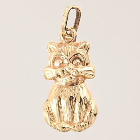 Hänge, katt, 20x9mm, 18K Vikt: 0,9 g