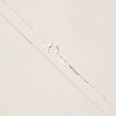 Kedja Pansar, längd 38cm, bredd 1mm, silver 925/1000 Vikt: 1,7 g