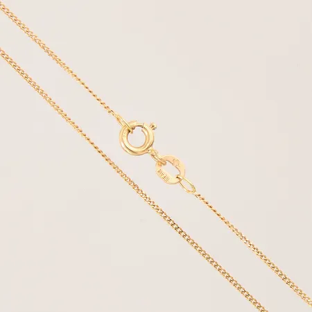 Kedja Pansar, längd 40cm, bredd 1mm, GFAB, 18K  Vikt: 1,6 g