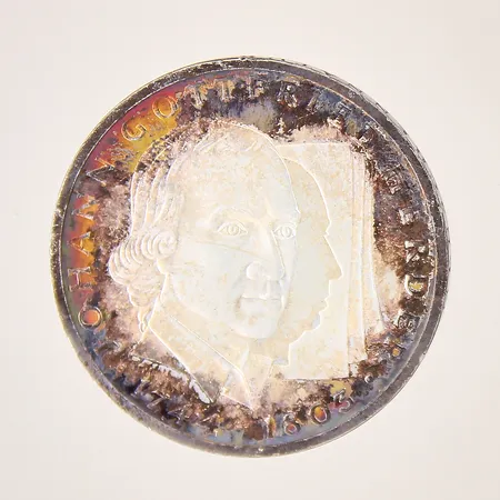 Mynt, Johann Gottfried Herder, Ø32,5mm, 1744-1803, 10 Deutsche mark, 1994, skadat etui, silver 625/1000 Vikt: 15,3 g