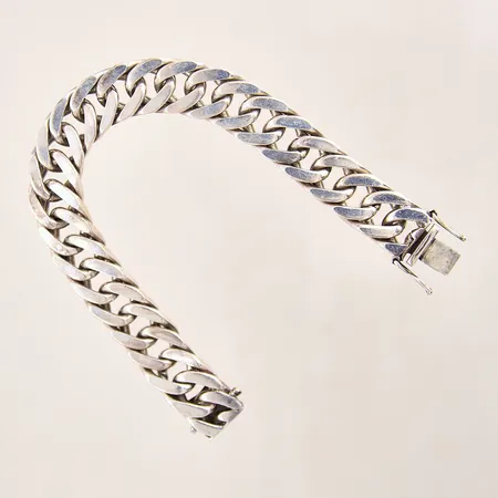 Armband Pansar, längd 20cm, bredd 14mm, glapp i lås, silver 925/1000 Vikt: 78,7 g