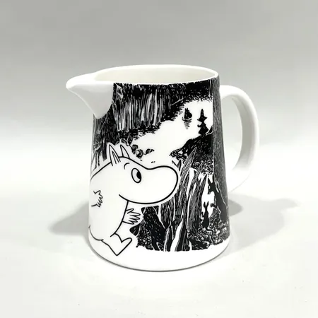 Kanna, Mumin, Äventyr, Arabia, höjd 14,5cm, Ø10cm, mindre fläckar undertill Skickas med paket.
